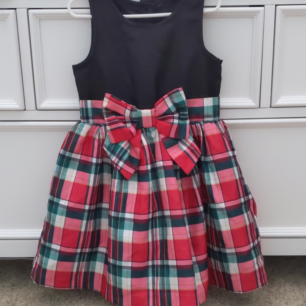Plaid Bow Gymboree Christmas Dress 🎄🎀